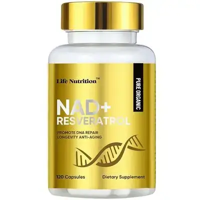 NAD+ resveratrol (life nutrition) 120 capsules