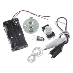 Investigating Electricity Kit (Crocodile Clips +Battery Holder+Cord Switch