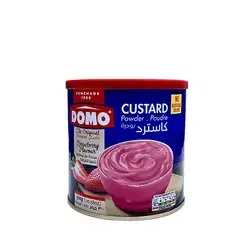 Domo Custard 300 g Strawberry Metal