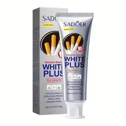 White Plus smokes stains toothpaste 100g