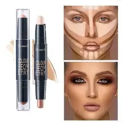 ErshiQi 2-Color Double Headed Contouring Pen - Multicolor 01