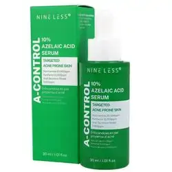 NINE LESS A-Control 10% Azelaic Acid Serum - 30ml | ناين ليس سيروم الأزليك اسيد 10% - 30 مل