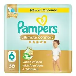 Pampers Ultimate Comfort Size 6 (13kg+) – 36 Diapers Mega Pack