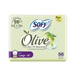 Sofy Olive Oil Moisturizer Slim Large Pad 56 Pcs
