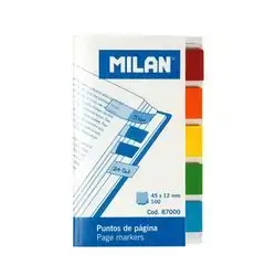 MİLAN Pad 100 transparent plastic bookmarks