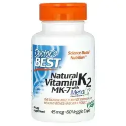 DOCTORS BEST NATURAL VITAMIN K2 WITH MK-7 45MCG 60 CAPSULES