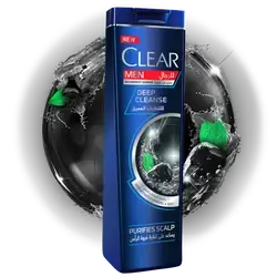 Clear Men Anti-Dandruff Shampoo Deep Cleanse with Charcoal & Mint - 360ml