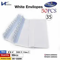 White envelopes-9x4cm