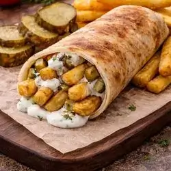 Potatoes shawrma with cheese 