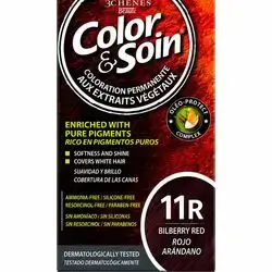 Color & Soin Permanent Hair Dye - 11R Bilberry Red