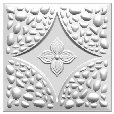 3D Wall Panels Matt White D183