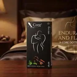X-Core Condoms (Dotted Delay - Chocolate Flavor)10 Pieces