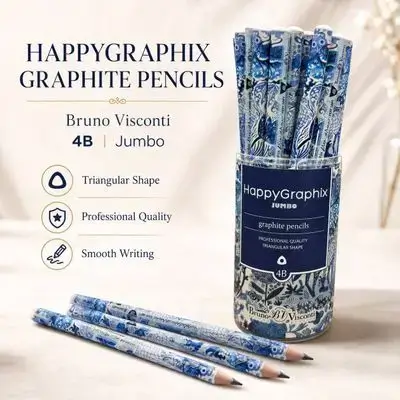 Jumbo 4B Graphite Pencil Set – 30 Pcs
