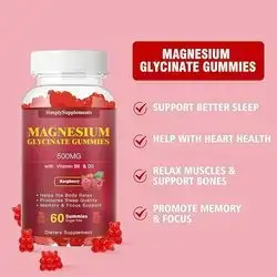Magnesium Glycinate 500 mg 60 Gummies