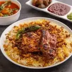 Plate Of Chicken With Rice