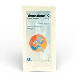 Rhumalgan K (Diclofenac Potassium 50mg) Powder Sachet - Anti inflammatory - Analgesics