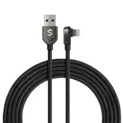 Black Shark Right-angle Lightning to USB-A Cable