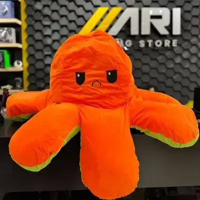 Octopus Plush Toy -Orange & Green (120cm)