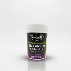 BASIC NUTRITION BN-Calcium & Vitamin D (600mg & 400iu - 30 Tablets)