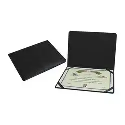 Leather + Wood Certificate Cover