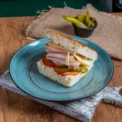 Turkey With Focaccia Bread