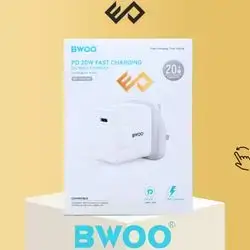 BWOO PD 20W UK Wall Charger - White