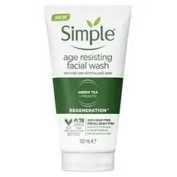 simple age resisting facial wash