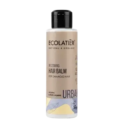 Restoring Hair Balm for Damaged Hair Argana & White Jasmine 100ml _ ECOLATIER