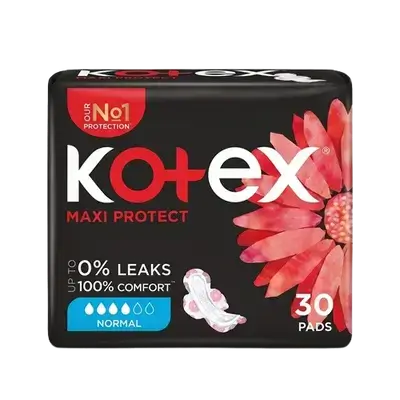 Kotex Maxi Protect Normal 30 Pads _ Kimberly-Clark