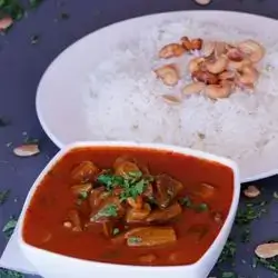 Okra With Rice