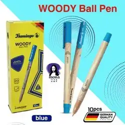 Woody Ball Pen-flamingo