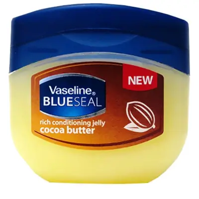 Vaseline 100% Pure Petroleum Jelly (Cocoa Butter, 100Ml), White