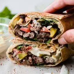 Arabic Beef Shawarma Sandwich