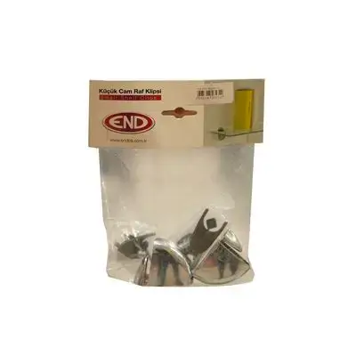 Small Glass And Wooden Shelf Satin Clip