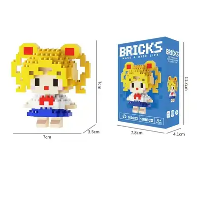 Nano Block Cartoon DIY Mini Building Bricks Toy (Sailor Moon)