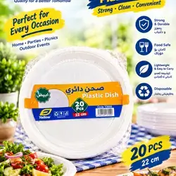 Plastic Dish 20pcs 22cm