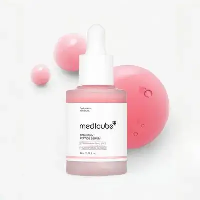 Medicube PDRN PINK PEPTIDE SERUM 30ml السيروم الوردي لتفتيح البشرة ومكافحة التجاعيد