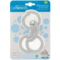 DrBrowns flexees soft silicone teether 3m+