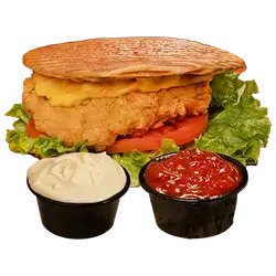 Flat Chicken Burger