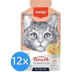 Wanpy Broth Salmon & Tuna 12x