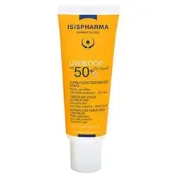ISISPHARMA UVEBLOCK SPF50 tinted ultra fluid sunscreen for sensitive skin matte finish 40ml
