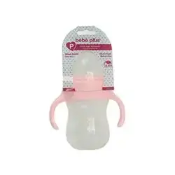 Baby Plus Feeding Bottle Silicone Nipple Medium Flow Bpa Free 240 Ml