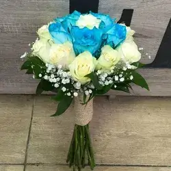 The Bride's Flower-Blue&Offwhite
