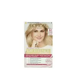 Loreal Excellence Creme Hair Color 9.1 Very Light Ash Blonde