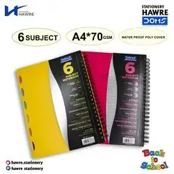 note book DOMS 6 SUBJECT