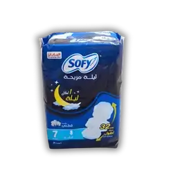 Soft Night Feminine Sanitary Pads 32cm, 7 Count