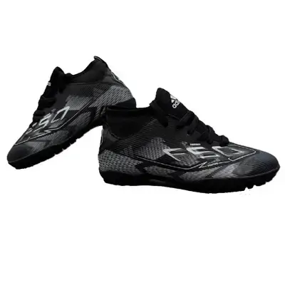 Adidas F50 Football Shoes - Black & White (Size 36)