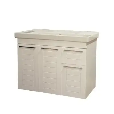 Orka Perge 85Cm Bottom Module Bathroom Set Cabınet - Whıte