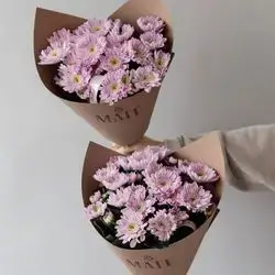 2 Small Pink Bouquet Of Flowers
