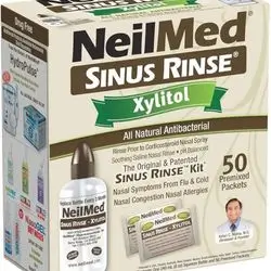 Neil Med sinus rinse Xylitol all natural antibacterial 50 premixed packets